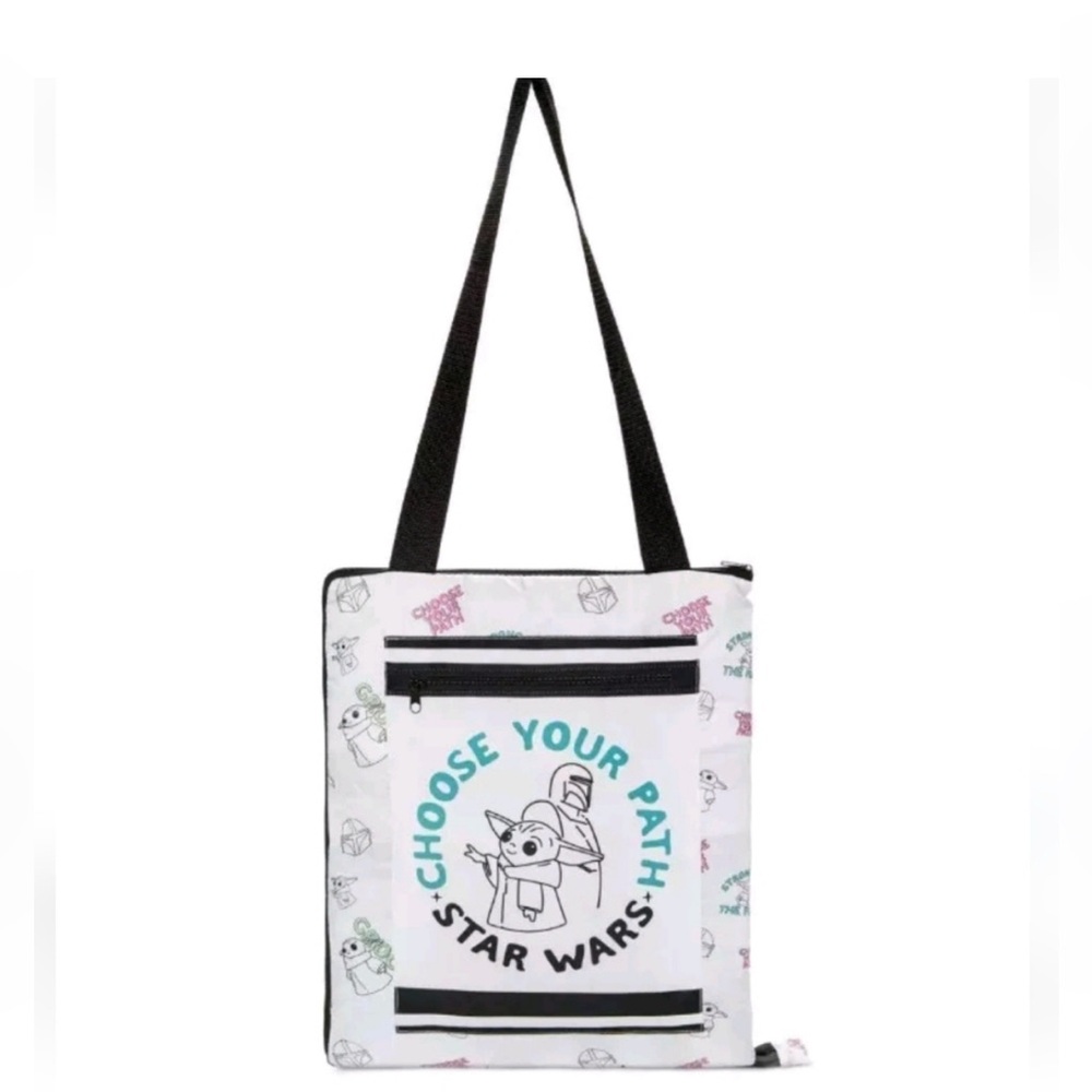 Star Wars Grogu The Mandalorian Picnic Blanket Tote NWT